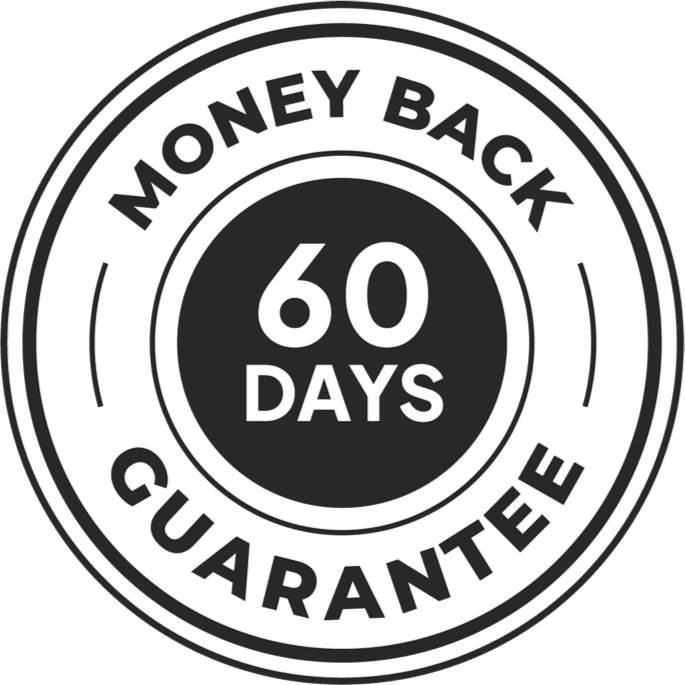 GlucoPril 60-day money-back guarantee badge